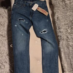 Levi's Women Slim Fit Ripped Jeans - Dark Blue